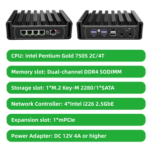 Mini PC Pare-feu BKHD G31 4 LAN 6 LAN Gigabit 2.5G <span class=keywords><strong>Intel</strong></span> J5005 J6412 7305 <span class=keywords><strong>N300</strong></span> <span class=keywords><strong>Core</strong></span> <span class=keywords><strong>I3</strong></span> I5 I7 Appareil Réseau - Product Image 6