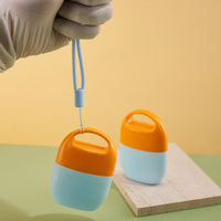 Porte-clés avec flacons de crème à presser pour cosmétiques, mini flacon de crème solaire personnalisé 40 ml, emballage de crème solaire en PE