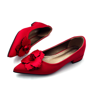 Scarpe da Donna Rosse di Alta Qualità, Sandali Estivi Morbidi con Tacco Basso per Matrimoni, Logo Personalizzabile, Prodotti in Cina - Product Image 3