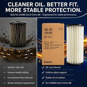Filtro de Aceite de Motor al por Mayor OE L06L115562D para VW Audi EA888 Gen3 Euro6B Magotan B8 A4L A6L Q3 Q5L, Repuesto de Filtro de Aceite para Automóvil - Product Image 4