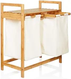 竹洗衣篮洗衣袋脏洗衣篮浴室配件套装