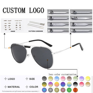 Unisex <b>Pilot</b> Sunglasses Metal Frame Green Lenses UV400 Protection Outdoor Adult - Product Image 2
