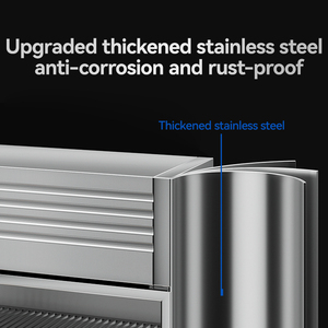 Thực phẩm thương mại cấp mát thực phẩm hiển thị tủ đông cửa trượt 3-Nhiệt độ đặt hàng tủ cho cửa hàng Thiết bị làm lạnh - Product Image 4