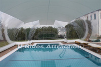 Vente en Gros de Couverture de Piscine Gonflable Transparente Personnalisée, Dôme de Piscine Gonflable