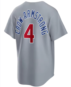Jahitan Berkualitas Terbaik # 3 Alex Bregman # 4 Crow-Armstrong # 7 Dansby Swanson # 27 Seiya Suzuki Jersey Bisbol Amerika - Product Image 2