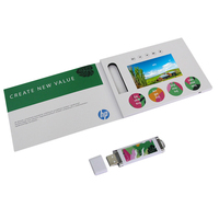 Carte d'invitation vidéo avec écran Lcd TFT, 1 pièce, Module de broche vidéo professionnelle, carte de vœux numérique