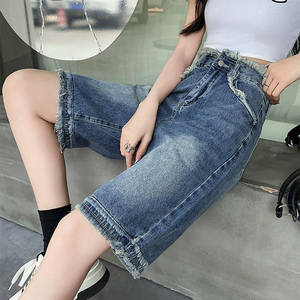 Shorts de Mezclilla Estilo Retro Americano para Mujer, <span class=keywords><strong>Pantalones</strong></span> Cortos con Botones, Cintura Media, Casuales, Transpirables, de Secado Rápido, Finos para Verano - Product Image 6