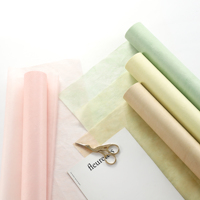 Kertas Pembungkus Bunga Milk Cotton Bouquet, Kertas Pembungkus Bunga Premium Anti Air yang Mudah Dibentuk...
