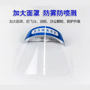 Protector facial transparente antipartículas con banda para la cabeza de 0.27 mm de grosor para hospitales y lugares públicos - Product Image 3