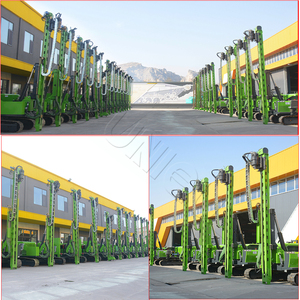 UNIQUE Foreuse sur chenilles portable pour pieux solaires, machine de forage de puits et de compactage solaire - Product Image 2