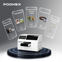 Imprimante à plat UV PodNEX pour coques de téléphone et impression couleur, imprimante d'étiquettes numérique multicolore tout-en-un, nouveau modèle Fluxionprint 1