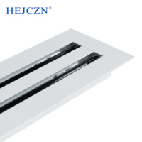 Diffuseur de grille de système de climatisation HVAC nouvellement personnalisé diffuseur de fente linéaire de plafond en alliage d'aluminium