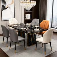 Chaise de salle à manger de luxe légère, chaise nordique à dossier, chaise de restaurant confortable, tabouret de table à manger, chaise tendance