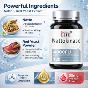 Suplemento de Nattokinasa Personalizado para el Apoyo Cardiovascular y Circulatorio para Hombres y Mujeres, Cápsulas de Nattokinasa para el Cuidado de la Salud - Product Image 5