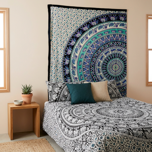 Grandes tapices de Mandala indio Hippie Hippy pared colgante cama manta Aubusson diseño impreso decoración de pared arte de Picnic-venta al por mayor - Product Image 1
