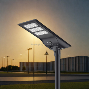All In One Solar Street <b>Light</b> IP65 Waterproof PIR <b>Motion</b> <b>Sensor</b> Remote Control Dusk To Dawn For Rural Road Municipal Lighting - Product Image 3