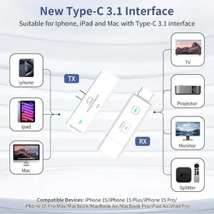 Transmetteur et Récepteur Sans Fil USB-C vers HDMI Portable Tendance 2026, Prise en Charge 1080P pour HUAWEI <span class=keywords><strong>Samsung</strong></span> <span class=keywords><strong>iPhone</strong></span> vers <span class=keywords><strong>TV</strong></span> - Product Image 3