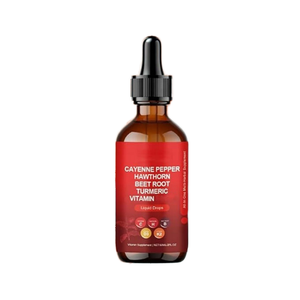 Complément alimentaire liquide oral OEM au poivre de Cayenne, hawthorne, racine de betterave et curcuma, enrichi en vitamines et herbes pour la beauté - Product Image 1