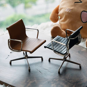 Collection artisanale Mini Musée 1954 pour chaise de <span class=keywords><strong>bureau</strong></span> <span class=keywords><strong>Eames</strong></span>, mobilier miniature 1/6 pour maison de poupée - Product Image 3
