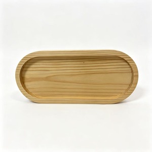 <b>Pine</b> Wood Serving Tray Rectangular Solid Wood Heat Resistant For Hotel <b>Coffee</b> Tea - Product Image 4
