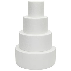Round Heart Shape Cake Styrofoam Cake <b>Dummy</b> 6" X 3" With Cutout for Wedding - Product Image 4