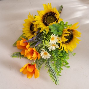 Girasoles Artificiales Chunting de Tela Plástica Tejida para Decoración del Hogar y Accesorios de Boda CF01382 - Product Image 3