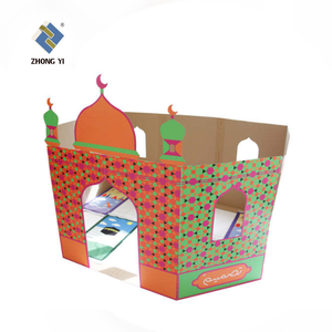 Vendita calda fai da te casa di cartone disegno e colorazione <span class=keywords><strong>Masjid</strong></span> fai da te moschea di cartone - Product Image 3