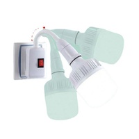 Adaptateur flexible pour ampoule LED avec interrupteur marche/arrêt, prise EU US UK, convertisseur universel de douille E27