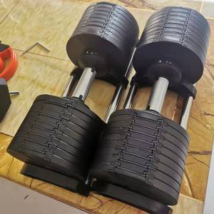 Manubrio Regolabile con Pesi Multipli Selezionabili, Impugnatura Antiscivolo in Metallo e Regolazione Rapida del Peso con Blocco a Rotazione - Product Image 3