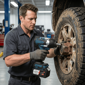 Llave de Impacto Eléctrica Inalámbrica de Alto Torque de 21V con Batería de Iones de Litio Profesional MKT a Excelente Precio, 700N para Mantenimiento Industrial - Product Image 4