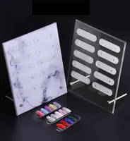 Présentoir magnétique en acrylique transparent pour faux ongles et nail art