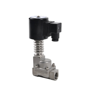 Válvula Solenoide COVNA Normalmente Cerrada de 1/2 Pulgada, de Pistón, de Acero Inoxidable, para Aceite a Alta Temperatura - Product Image 1