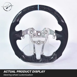Volante de Fibra de Carbono Personalizado con Empuñaduras de Cuero Perforado Azul para Hyundai I20N I30N ElantraN N-line <span class=keywords><strong>Fastback</strong></span> - Product Image 3