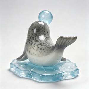 Adorno de Resina Transparente con Forma de León Marino, Personalizable, Lindo y Adorable, para Escritorio, Decoración del Hogar y Regalos Navideños, Marca BZY - Product Image 2