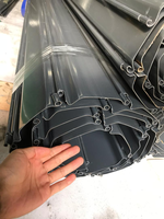 Porte à enroulement en acier robuste, motorisée, sécurisée, galvanisée, sur mesure, OEM, ODM, certifiée CE