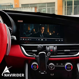 วิทยุติดรถยนต์ Qualcomm Android Carplay สำหรับ Alfa Romeo Giulia Stelvio ปี 2016-2021 เครื่องเล่นมัลติมีเดีย บลูทูธ 4G GPS ระบบนำทาง สเตอริโอ - Product Image 1