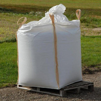 Sac vrac 1000 kg à ouverture supérieure avec jupe, fond plat, boucles aux coins croisés pour l'emballage de la farine, taille personnalisée disponible