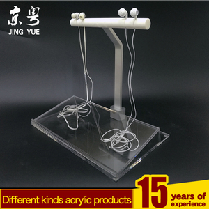 2025 tùy chỉnh Acrylic thân thiện với môi có thể tái chế có dây tai nghe & tai nghe hiển thị đứng với Bộ sạc Cáp USB cho bàn hàng đầu - Product Image 2