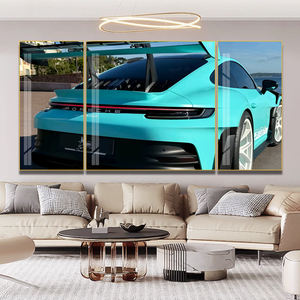 Créativité salon Art décor à la maison peintures voiture de sport <span class=keywords><strong>Automobile</strong></span> thème canapé fond Sanlian peinture - Product Image 5