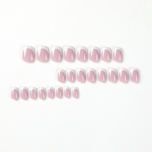 <span class=keywords><strong>2023</strong></span> nuevo ABS extraíble dedo francés <span class=keywords><strong>uñas</strong></span> postizas vino rojo diamante con pegatinas 24 piezas/caja estilo de pieza en forma de <span class=keywords><strong>uñas</strong></span> - Product Image 3