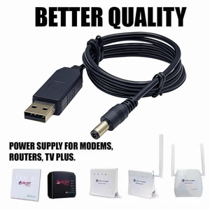 OEM tùy chỉnh kết nối USB 5V đến 12V 5521 5525 DC 12V USB để DC USB để 6V DC Cáp 12V 4mm 2.1mm nam <span class=keywords><strong>Adapter</strong></span> Cáp - Product Image 5