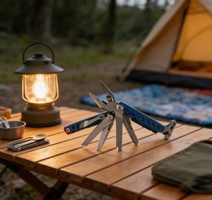 Cuchillo Multifuncional con Abrebotellas, Sierra, Destornilladores, Lima para Uñas, Rompeventanas para Campismo, Supervivencia y Senderismo al Aire Libre - Product Image 4