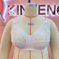 Soutiens-gorge grande taille fabriqués à Shantou, sexy, en dentelle, respirants, confortables, push-up, avec maintien et rehaussement, non convertibles, pour toutes les saisons, pour l'export.