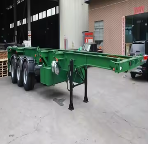 Semirremolque Portacontenedores de 2 Ejes y 20 Pies de Alta Calidad, con Capacidad de Carga de 20-100 Toneladas y Neumáticos 12R22.5 - Product Image 5