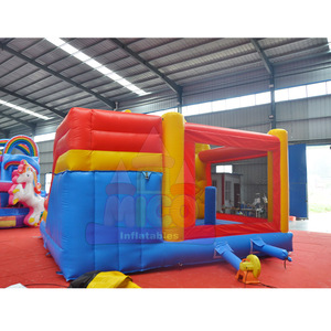 Château gonflable commercial à thème de dessin animé avec toboggan, en PVC durable, pour fêtes d'enfants, événements en extérieur, <span class=keywords><strong>location</strong></span>, certifié CE - Product Image 3