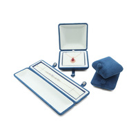 Boîte d'emballage de bijoux de luxe carrée en velours à fermeture à pression, design moderne et élégant, personnalisable pour bagues, colliers, couronnes de marque