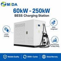 Système de charge rapide DC haute puissance 522 kWh 240 kW BESS à refroidissement liquide pour le stockage d'énergie et la recharge de véhicules électriques commerciaux et de flottes