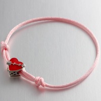 Bracelet en argent sterling 925 ajustable avec cordon, flèche de Cupidon