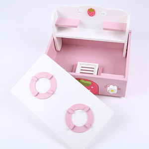 Gioco di Simulazione <span class=keywords><strong>Cucina</strong></span> per Bambini, Divertente Mini Fornello a Gas Giocattolo, Set <span class=keywords><strong>Cucina</strong></span> in Legno per Bambine - Product Image 4