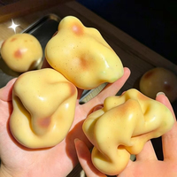Balle anti-stress ASMR en forme de pomme de terre croustillante, jouet sensoriel à presser fait main rempli de perles rondes, jouet sensoriel pour soulager l'anxiété pour adultes